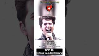 Top 10 Entries from Switzerland 🇨🇭 in Eurovision [upl. by Lac342]