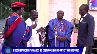 PRESENTATION OF AWARDS TO DISTINGUISED BAPTIST INDIVIDUALS 46TH GRADUATION SERVICE BCT OYO [upl. by Aliuqat]