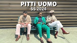 PITTI UOMO SS2024 【FIRENZE】ピッティ ウォーモ 春夏2024  Italian Mens Fashion [upl. by Kobi]