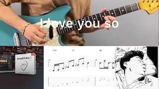 The Walters  I love you so guitar cover with tab tutorial gear [upl. by Yentiw]