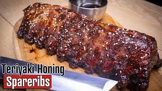 Teriyaki Honing Spareribs Zo maak je de perfecte Oosterse spareribs [upl. by Aliwt]