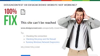 Design Contest or Design Crowd Website Cant be reached error  Solved 100 [upl. by Ehlke]