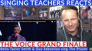 Singing Teacher Reacts🎤The Voice Grand Finale Bella Taylor Smith amp Guy Sebastian sing The Prayer [upl. by Vogel873]