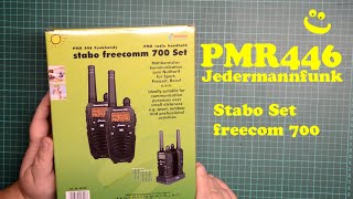 PMR446  Stabo freecom 700  Funkgeräte für Hobby Freizeit und Notfunk [upl. by Sakovich]