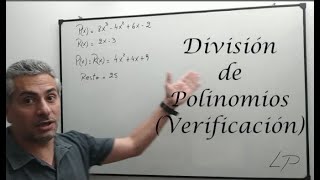 12 División de Polinomios Verificación [upl. by Anitahs760]