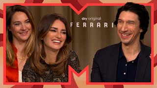 Adam Driver Penelope Cruz amp Shailene Woodley on WIGS ACCENTS and living la dolce vita  MTV Movies [upl. by Pilihp]