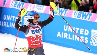 Mikaela Shiffrin surges to 90th World Cup win by 33 seconds over Vlhova in Killington  NBC Sports [upl. by Christel944]