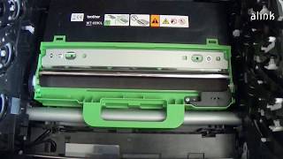 How to replace the waste toner box Brother MFC 3700 [upl. by Notlrahc]