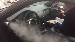 Steam Cleaning Car Vents Air Duct System  RS AUTO SPA [upl. by Aicatsana]