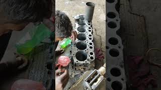 hino ho7d engine Saleeb fitting [upl. by Cherrita]