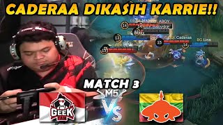 JOY DILEPAS OLEH GEEKFAM GEEKFAM BENER2 BUTUH IMPROVEMENT  GEEK VS BG MATCH 3 [upl. by Yrhcaz355]