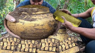 3 HUGE GOLDEN JAR FULL OF TREASURES RECOVERED IN THE PHILIPPINES 2021 yashashree clarice [upl. by Macleod]