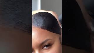 Simple but pretty middle part low ponytail ever😀 How do y’all think🏖 😘 [upl. by Shriver]