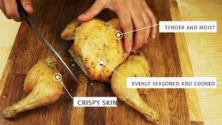 SPATCHCOCK ROAST CHICKEN RECIPE AND HOW TO DRY BRINE THE CHICKEN [upl. by Silloh]