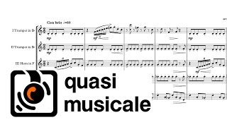 â€žWheel Of Fortuneâ€œ Brass Quintet arr Adrian Wagner Hans Zimmer [upl. by Brosy]