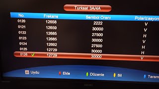 Türksat 2024 kanal listesi güncellendi yeni frekans ve kanalları ayarlama türksat4a [upl. by Rebor103]