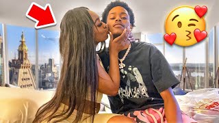 I CANT STOP KISSING YOU PRANK ON KELIANTE  MUST WATCH [upl. by Yrahcaz]