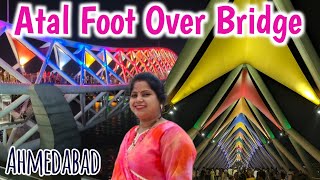 Atal food Over Bridge Ahmedabad  Riverfront Ahmedabad Night View  Ahmedabad Atal Food over bridge [upl. by Rebna]