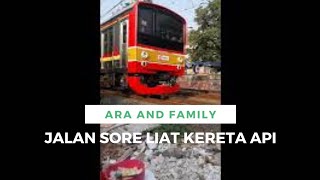 JALAN SORE LIAT KERETA API LISTRIK  KRL DONG  viral video fyp [upl. by Andee654]