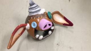 Links Breath of the Wild Bokoblin cosplay helmet process [upl. by Lac]