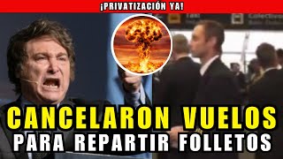 💣💥 Aerolíneas Argentinas canceló vuelos para que los pilotos repartan folletos  LA HEREDERA [upl. by Ydnal549]