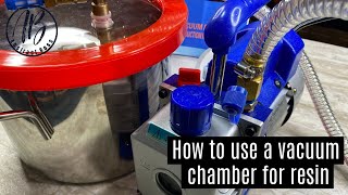 How to use a vacuum pot for resin [upl. by Esinyt480]