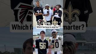 Saints vs Falcons fans in NFL trivia 🧠 [upl. by Aimal]