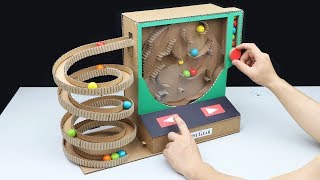 Wow Amazing DIY Gumball Machine from Cardboard [upl. by Leunamnauj]