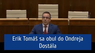 Erik Tomáš sa obul do Ondreja Dostála [upl. by Carter]