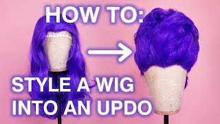 How To Style a Wig into a Big Updo [upl. by Anadroj]