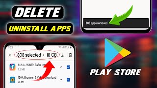 how to remove uninstall app from play store 2024  play store uninstall app delete  play store [upl. by Sheeran]