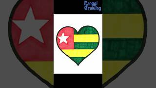 Drawing Togo Love Flag [upl. by Sira204]