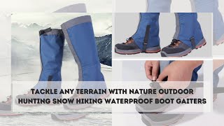 Snow Hiking Waterproof Boot Gaiters  Safety Waterproof Leg Warmers [upl. by Snowman]