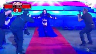 Melina Returns To WWE  WWE Royal Rumble 2022 [upl. by Wiggins]