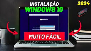 COMO INSTALAR O WINDOWS 10  PASSO A PASSO 2024 [upl. by Adnylem458]