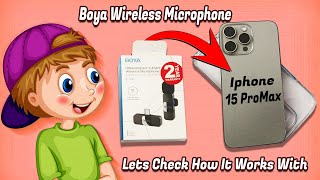 Boya Wireless Microphone By v10  InDepth Review  Usb CType For Iphone 15 Pro Max [upl. by Ravo938]