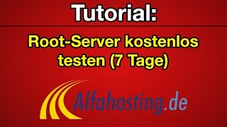 Tutorial RootServer 100 kostenlos bekommen 7 Tage Deutsch HD [upl. by Aihsel195]