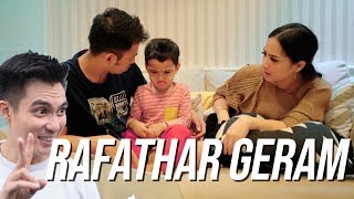 REACTION RAFATHAR LIAT VIDEO BAIM TIDURIN RAFATHAR [upl. by Gorges]