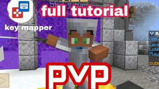 minecraft pvp on key mapper full tutorial mcpe add key mapper full tutorial with pvp [upl. by Arakihc]