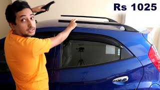 Roof Rails for Hyundai EON online India Review in Hindi  Roof Rail Installation on Hyundai EON Car [upl. by Adnalra]