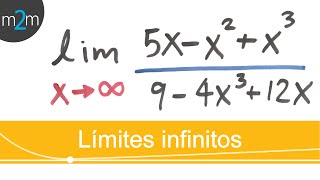 Límites infinitos │ ejercicio 2 [upl. by Nonie612]