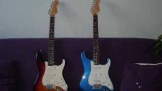 blind test Fender US or Mex  guitar 1 or 2 [upl. by Eirtemed]