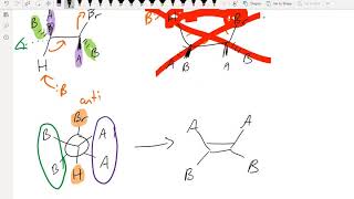 CHEM112 7 14 E2 stereoselectivity [upl. by Nollahs870]