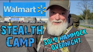 Walmart Stealth Camp Overnight  Stealth Camping  Hammock Camping [upl. by Perla264]