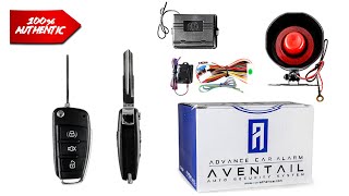 Aventail Flip Key Edition Car Alarm System Suitable for your Car Sound Demo Video [upl. by Kanya]