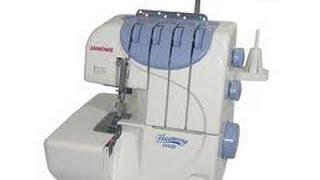 Maquina de coser Overlock Janome 9102D [upl. by Nosredneh]