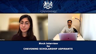 Chevening Mock Interview Issue 01  2022  2023 [upl. by Fairfield]