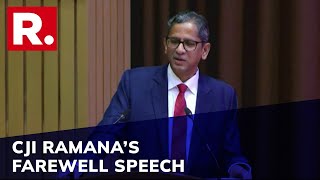 CJI NV Ramana Calls For Indianisation Of Indian Legal System During His Farewell Speech [upl. by Niboc330]