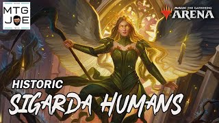 Sigarda in Historic  Selesnya Humans on MTG Arena  Deck Tech amp Gameplay [upl. by Gonyea]