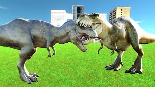 Dinosaur Tournament Random TREX TEAM VS VREX TEAM in Animal Revolt Battle Simulator ARBS [upl. by Gault]